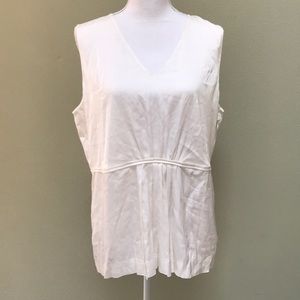 Cream colored dressy tank top